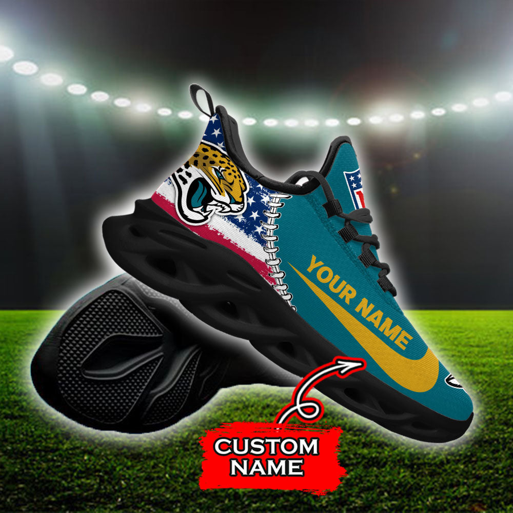 Personalized Jacksonville Jaguars NFL Max Soul Shoes Sneakers for Men And Women – NFL Football Fan Shoes, Team Sneakers - Image 4