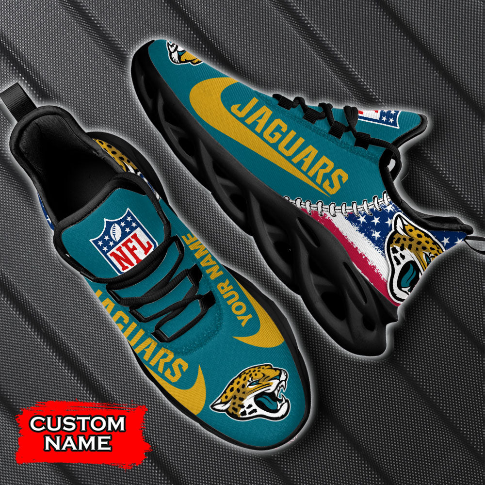 Personalized Jacksonville Jaguars NFL Max Soul Shoes Sneakers for Men And Women – NFL Football Fan Shoes, Team Sneakers - Image 5