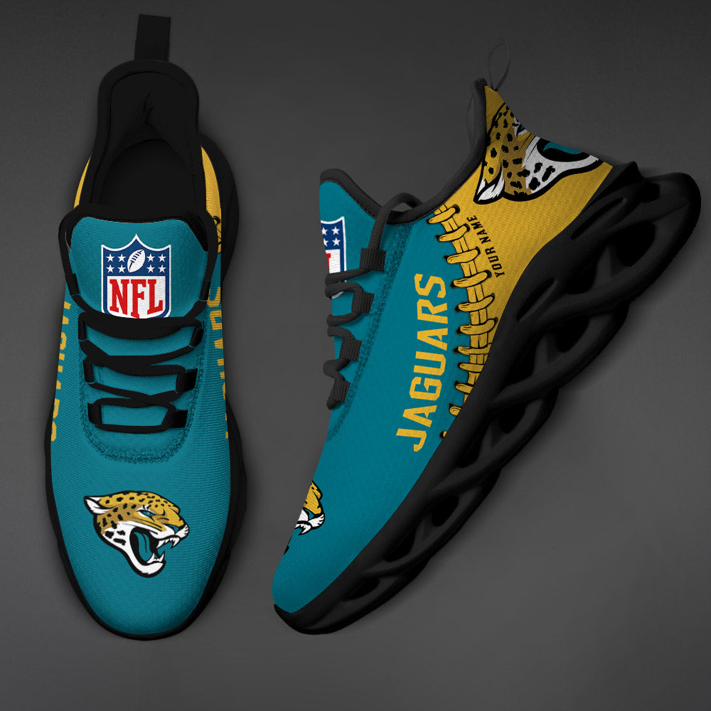 Personalized Jacksonville Jaguars NFL Max Soul Shoes Sneakers for Men And Women – NFL Football Fan Shoes, Team Sneakers - Image 4