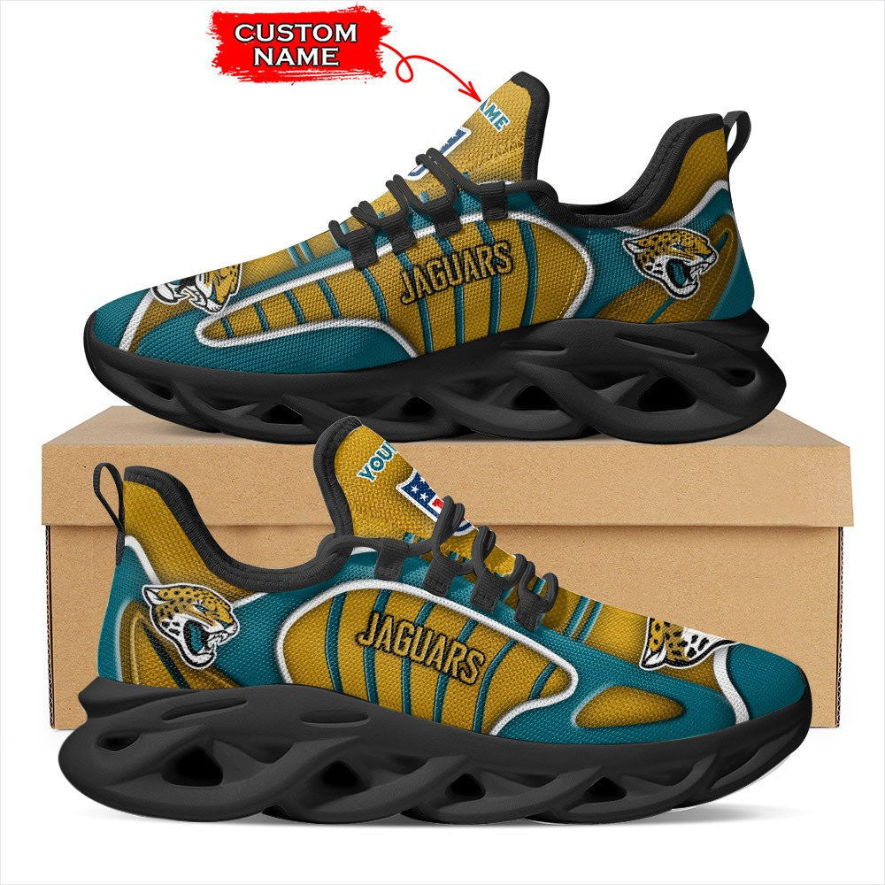 Personalized Jacksonville Jaguars NFL Max Soul Shoes Sneakers for Men And Women – NFL Football Fan Shoes, Team Sneakers - Image 4