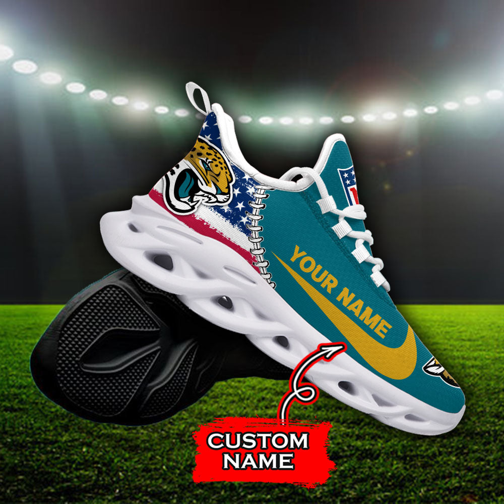 Personalized Jacksonville Jaguars NFL Max Soul Shoes Sneakers for Men And Women – NFL Football Fan Shoes, Team Sneakers - Image 3