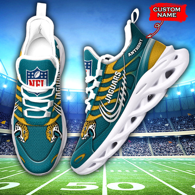 Personalized Jacksonville Jaguars NFL Max Soul Shoes Sneakers for Men And Women – NFL Football Fan Shoes, Team Sneakers