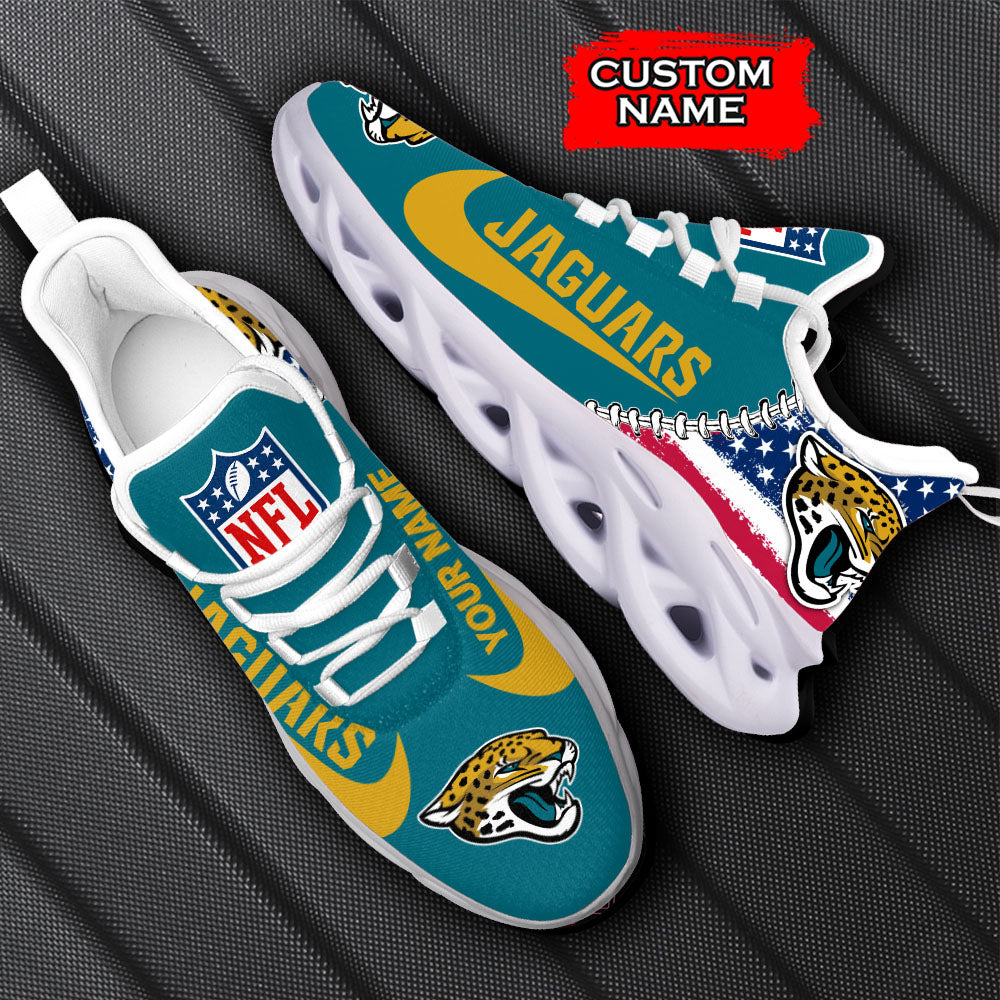 Personalized Jacksonville Jaguars NFL Max Soul Shoes Sneakers for Men And Women – NFL Football Fan Shoes, Team Sneakers - Image 6