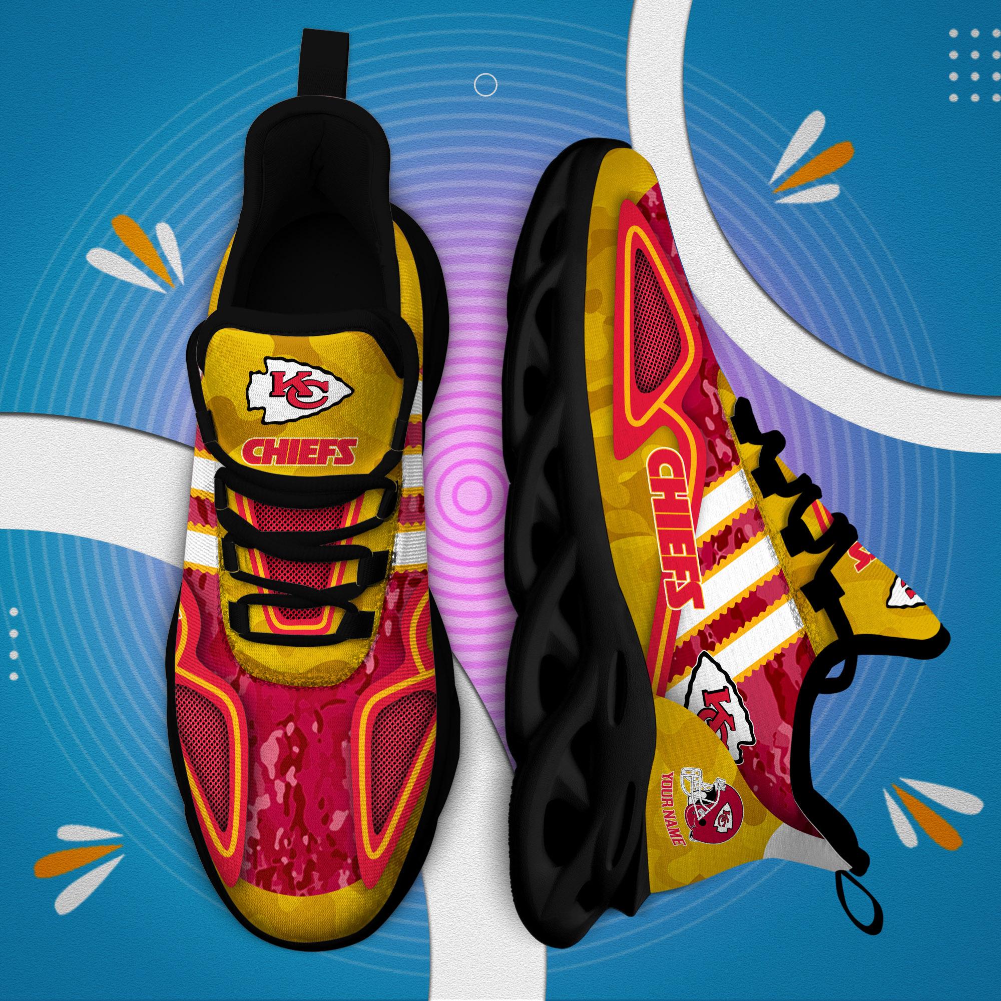 Personalized Kansas City Chiefs Max Soul Shoes Sneakers for Men And Women – NFL Football Fan Shoes, Team Sneakers - Image 5