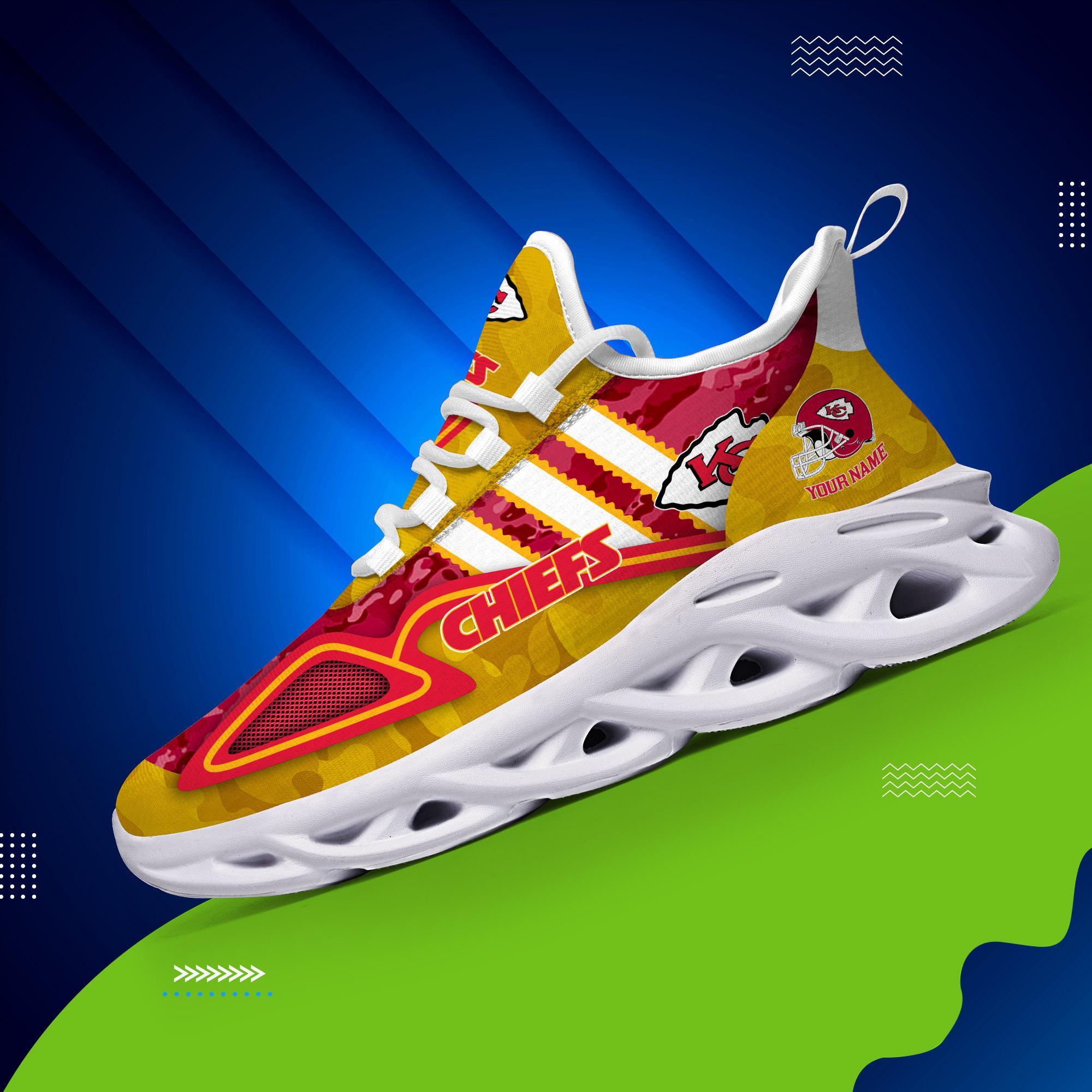 Personalized Kansas City Chiefs Max Soul Shoes Sneakers for Men And Women – NFL Football Fan Shoes, Team Sneakers - Image 4