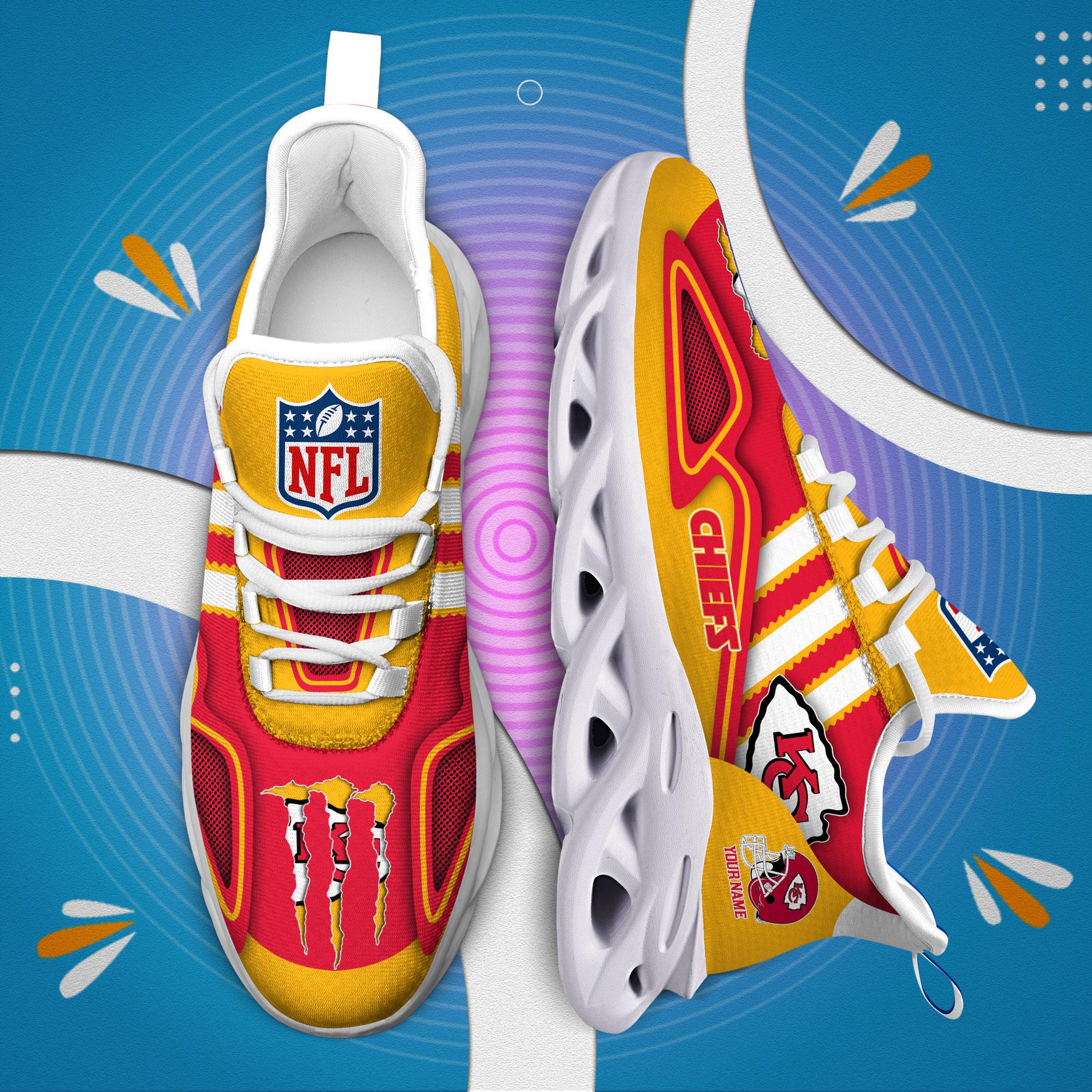 Personalized Kansas City Chiefs Max Soul Shoes Sneakers for Men And Women – NFL Football Fan Shoes, Team Sneakers - Image 6
