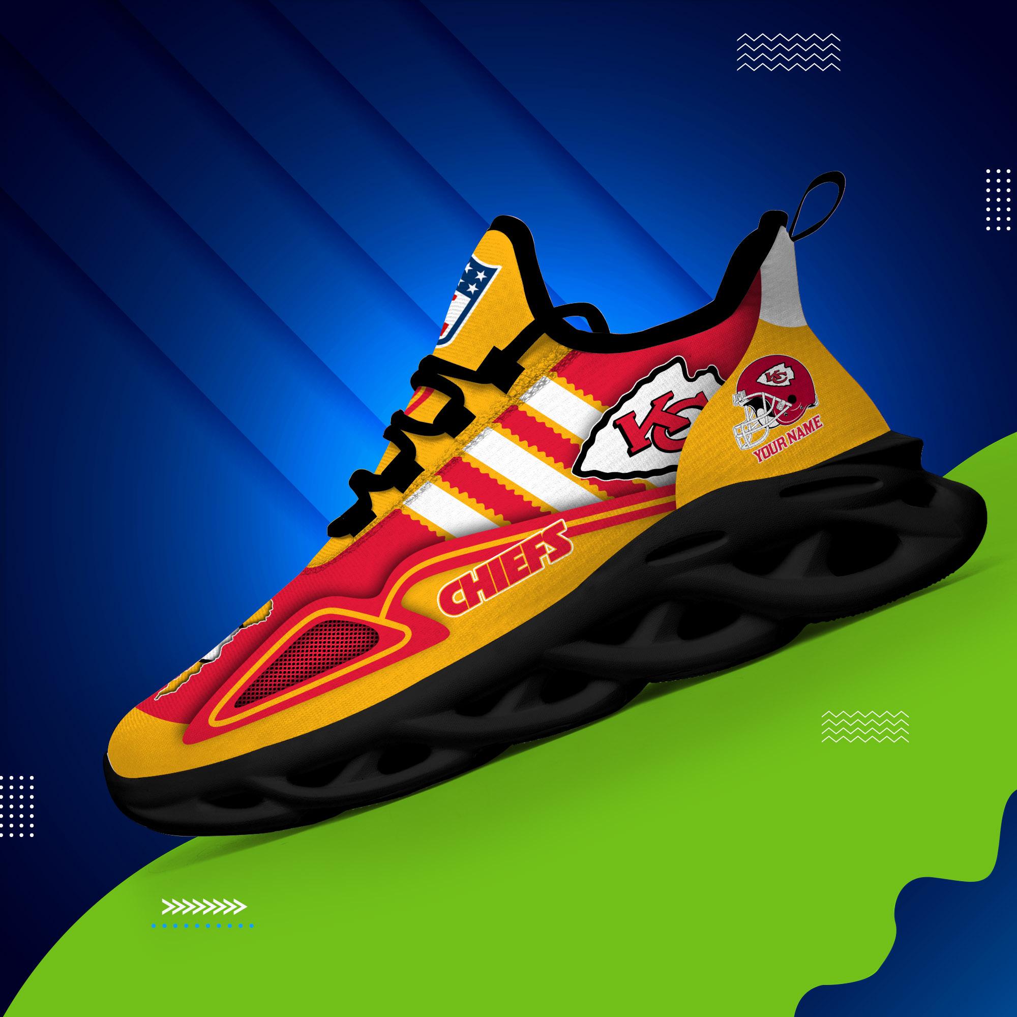 Personalized Kansas City Chiefs Max Soul Shoes Sneakers for Men And Women – NFL Football Fan Shoes, Team Sneakers - Image 3