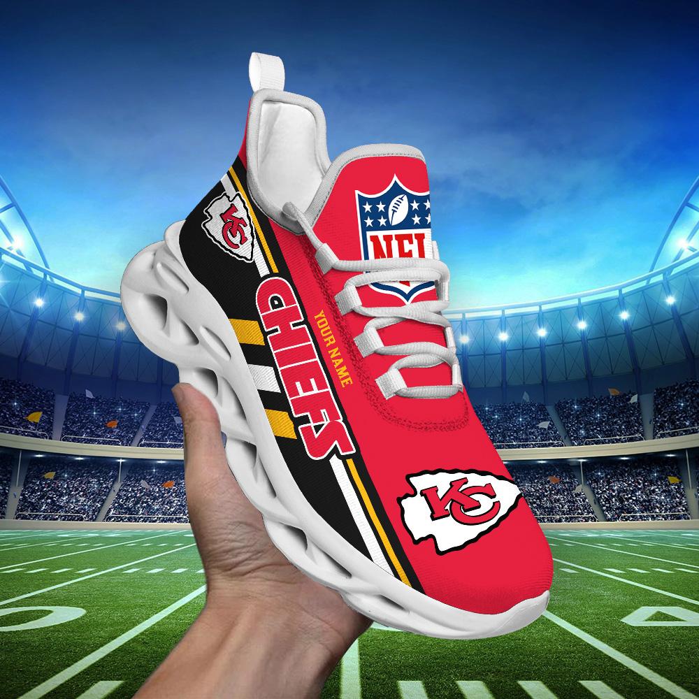 Personalized Kansas City Chiefs Max Soul Shoes Sneakers for Men And Women – NFL Football Fan Shoes, Team Sneakers