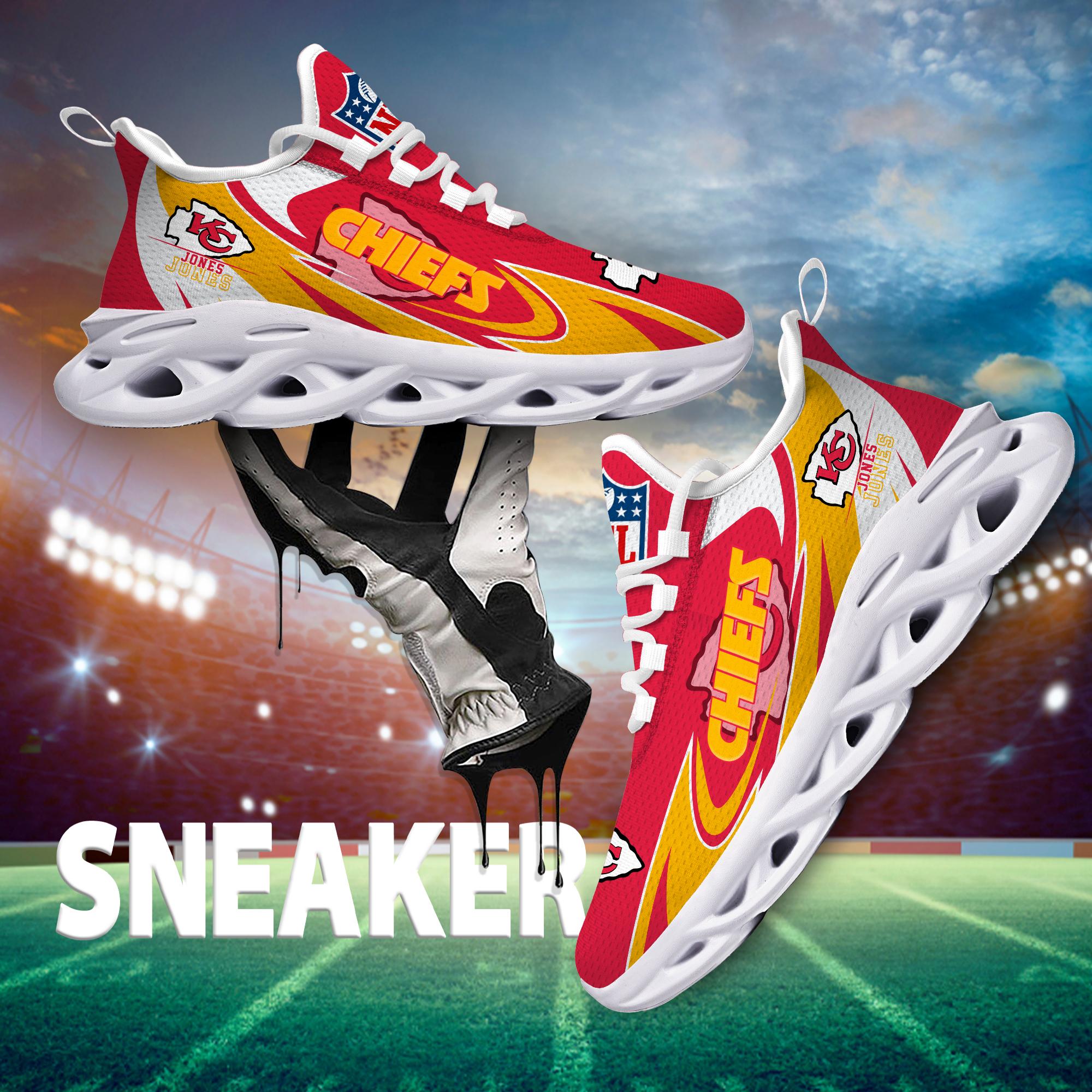 Personalized Kansas City Chiefs Max Soul Shoes Sneakers for Men And Women – NFL Football Fan Shoes, Team Sneakers