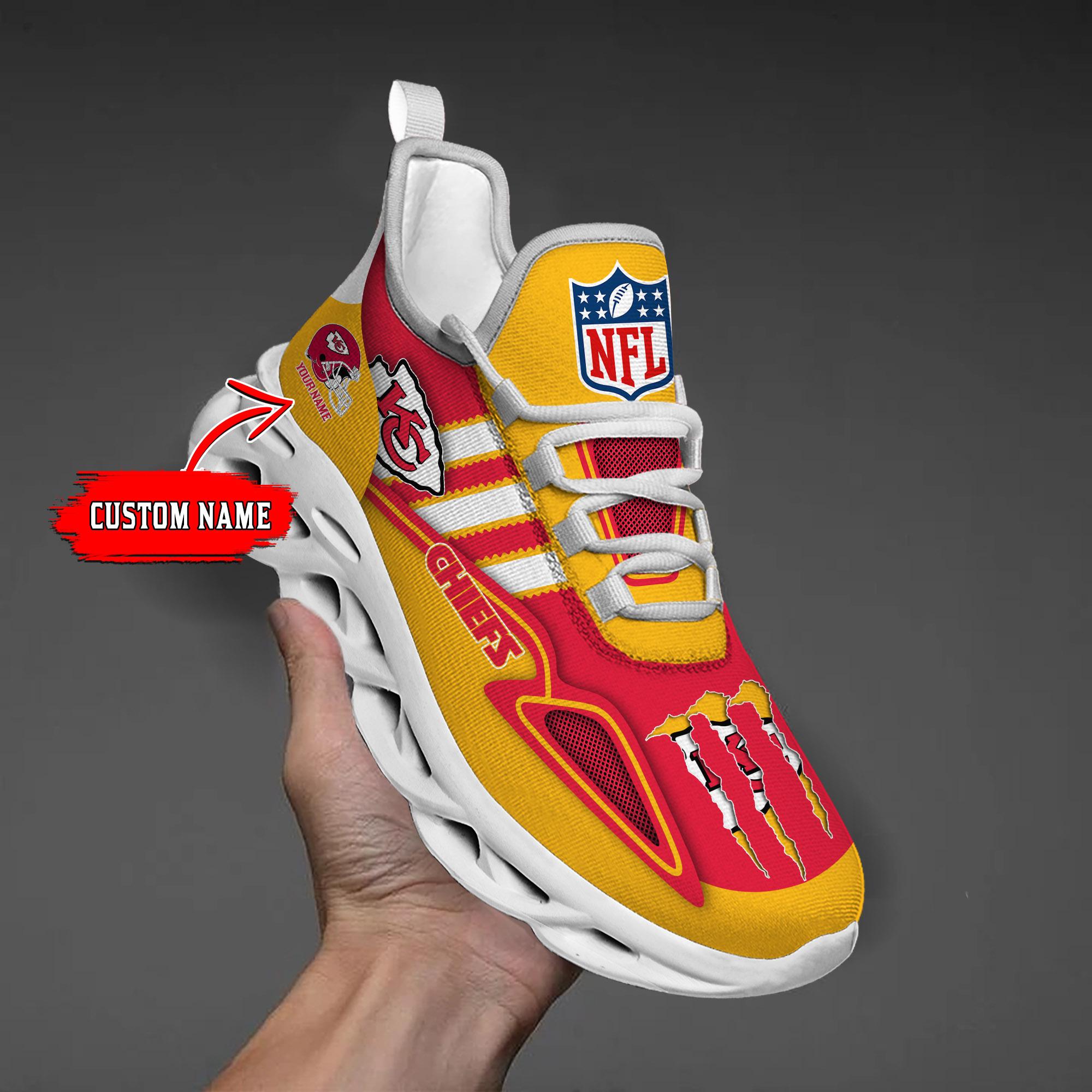 Personalized Kansas City Chiefs Max Soul Shoes Sneakers for Men And Women – NFL Football Fan Shoes, Team Sneakers