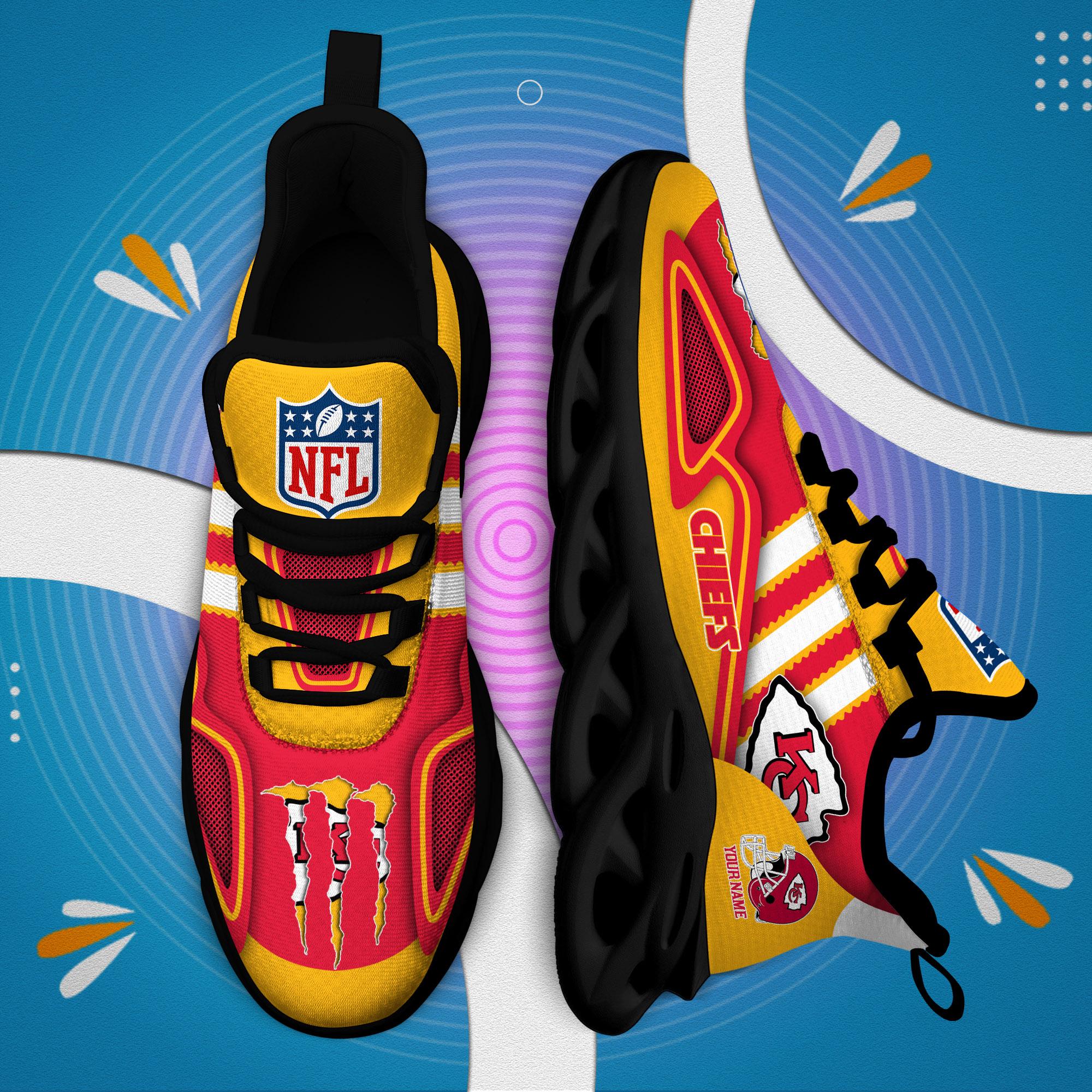 Personalized Kansas City Chiefs Max Soul Shoes Sneakers for Men And Women – NFL Football Fan Shoes, Team Sneakers - Image 5