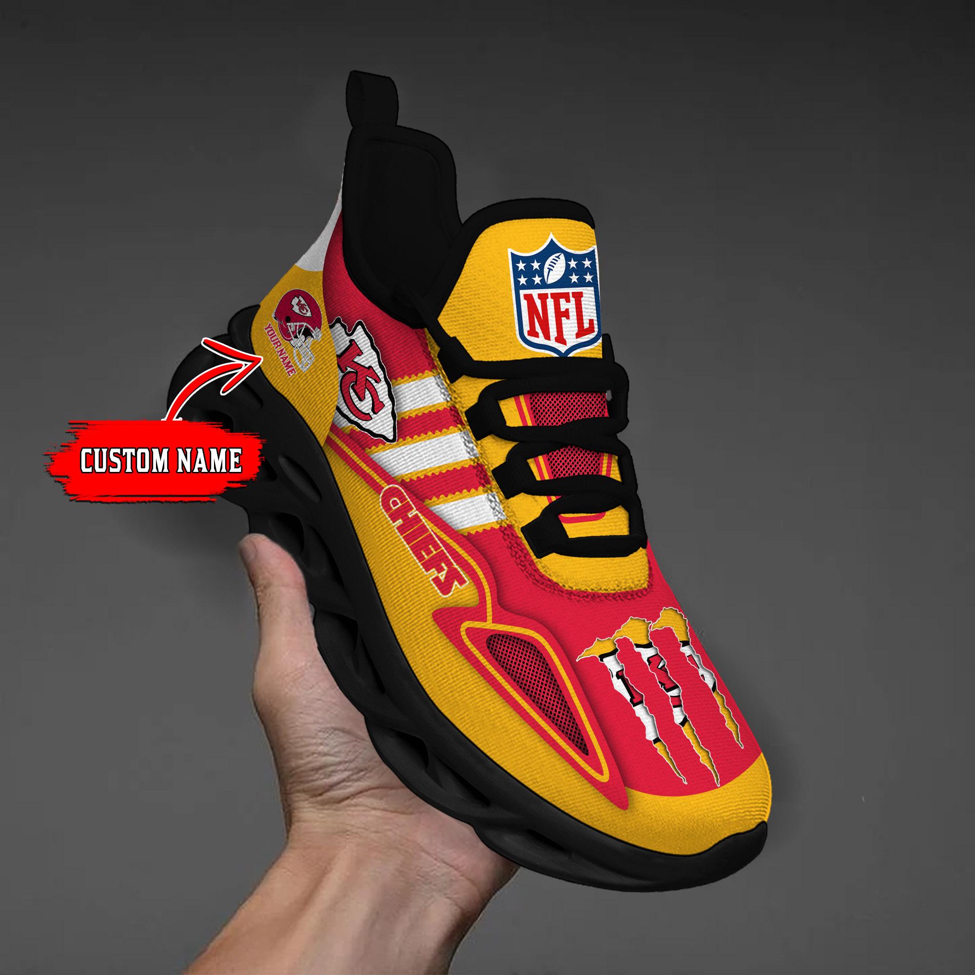 Personalized Kansas City Chiefs Max Soul Shoes Sneakers for Men And Women – NFL Football Fan Shoes, Team Sneakers - Image 7
