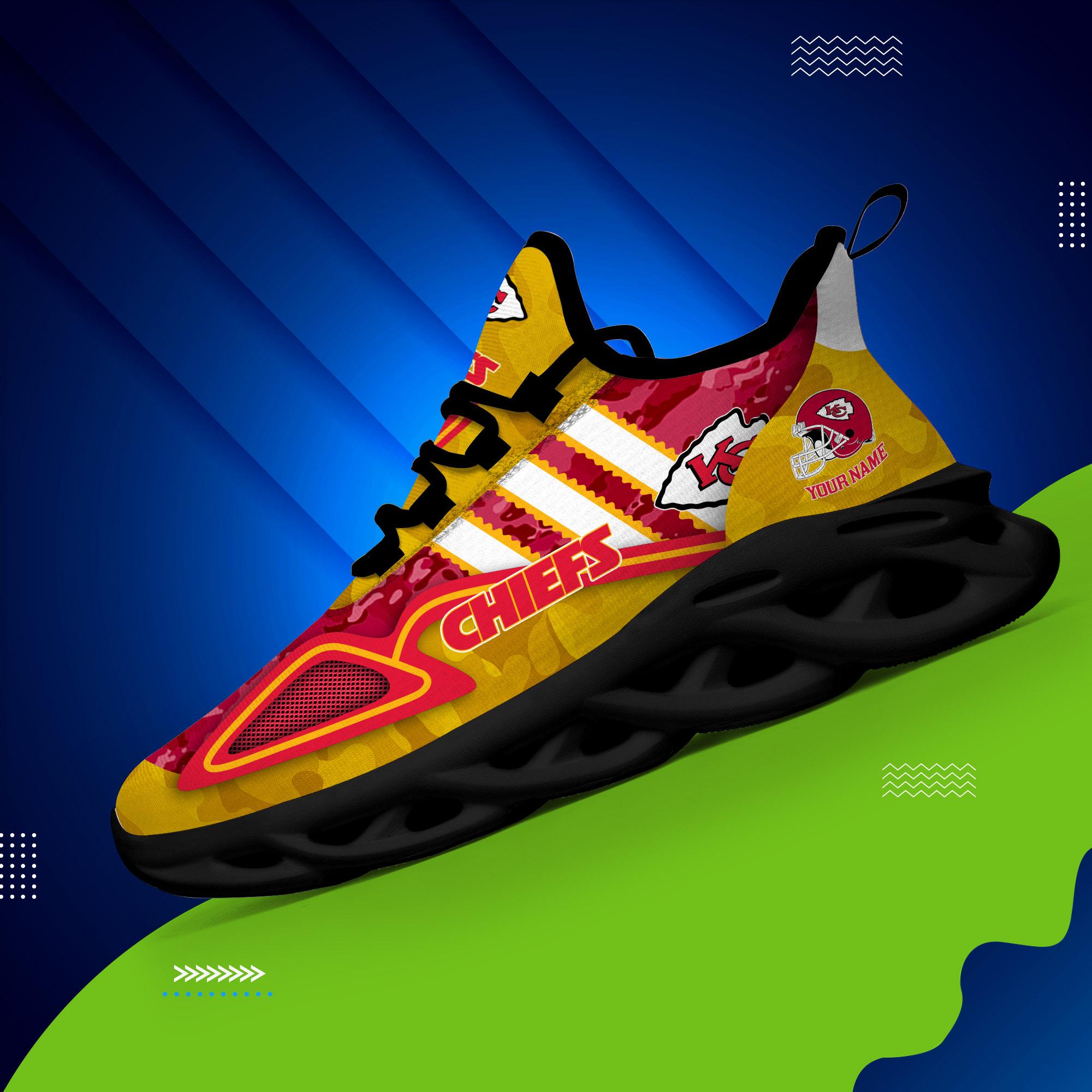Personalized Kansas City Chiefs Max Soul Shoes Sneakers for Men And Women – NFL Football Fan Shoes, Team Sneakers - Image 3