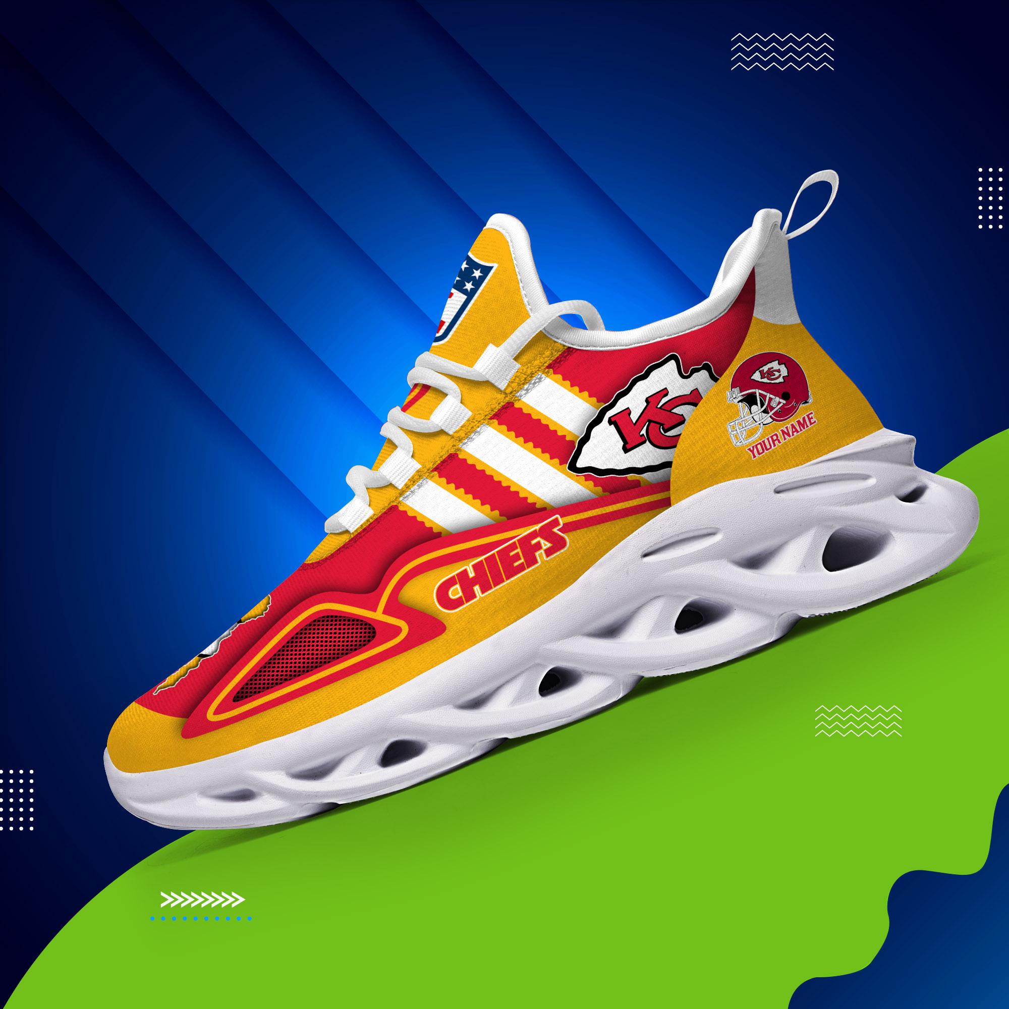 Personalized Kansas City Chiefs Max Soul Shoes Sneakers for Men And Women – NFL Football Fan Shoes, Team Sneakers - Image 4