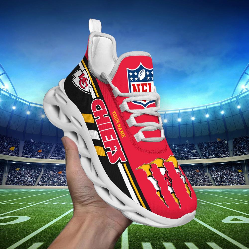 Personalized Kansas City Chiefs Max Soul Shoes Sneakers for Men And Women – NFL Football Fan Shoes, Team Sneakers