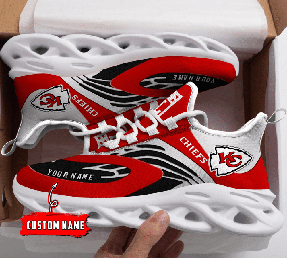 Personalized Kansas City Chiefs Max Soul Shoes Sneakers for Men And Women – NFL Football Fan Shoes, Team Sneakers