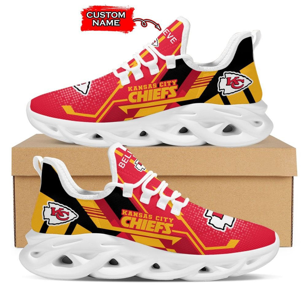 Personalized Kansas City Chiefs NFL Max Soul Shoes Sneakers for Men And Women – NFL Football Fan Shoes, Team Sneakers