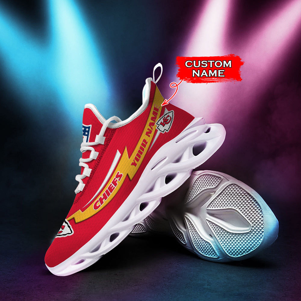 Personalized Kansas City Chiefs NFL Max Soul Shoes Sneakers for Men And Women – NFL Football Fan Shoes, Team Sneakers - Image 3