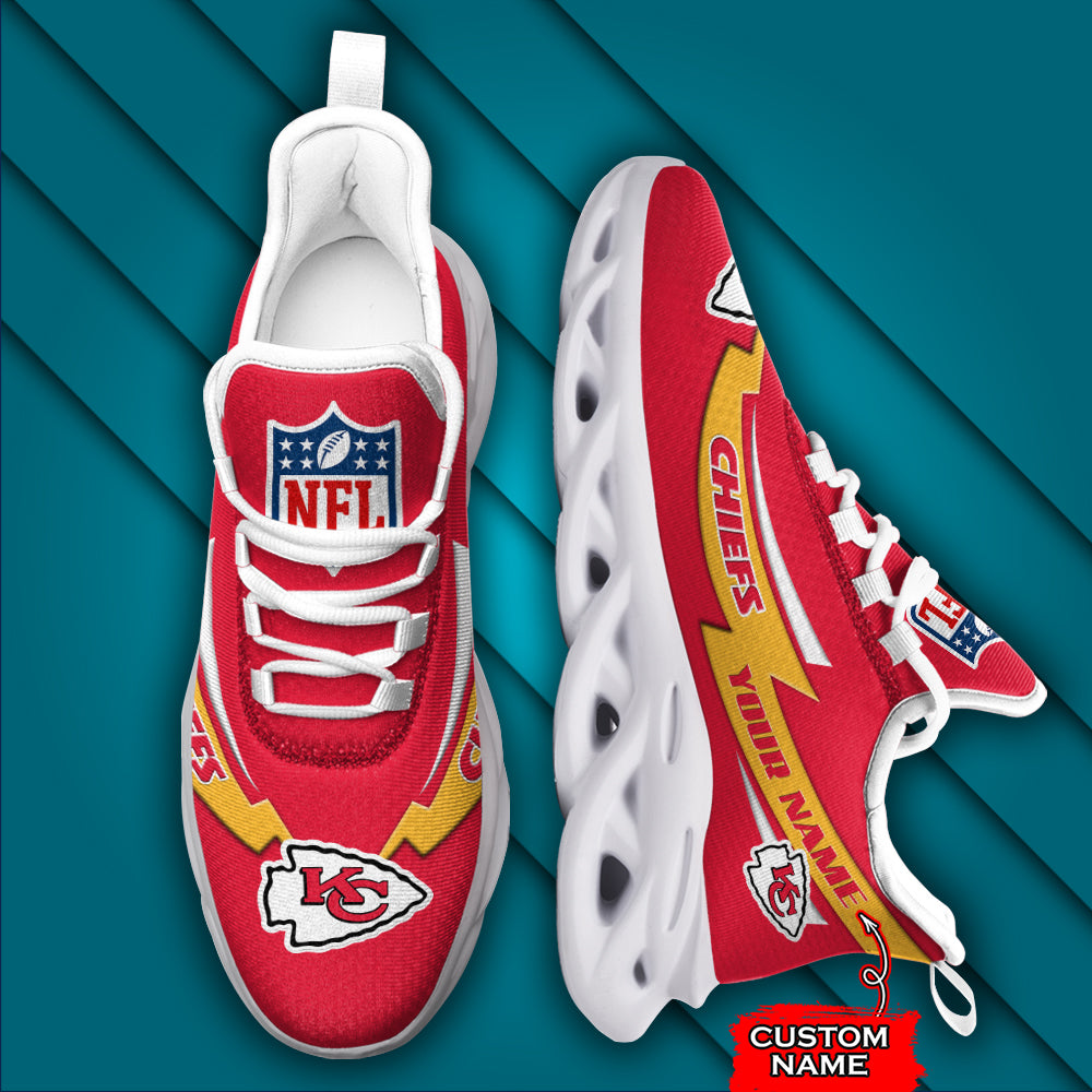 Personalized Kansas City Chiefs NFL Max Soul Shoes Sneakers for Men And Women – NFL Football Fan Shoes, Team Sneakers - Image 4