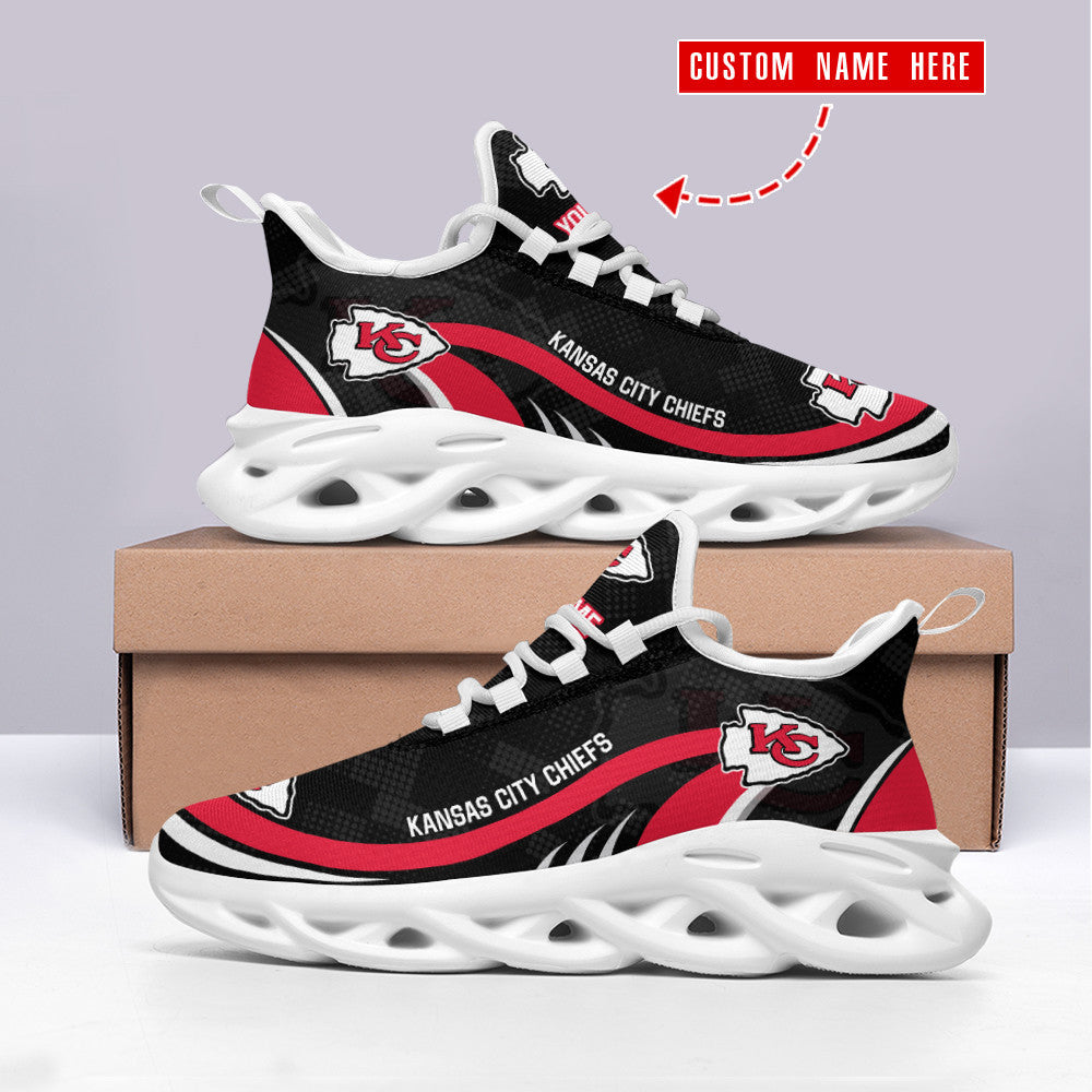 Personalized Kansas City Chiefs NFL Max Soul Shoes Sneakers for Men And Women – NFL Football Fan Shoes, Team Sneakers