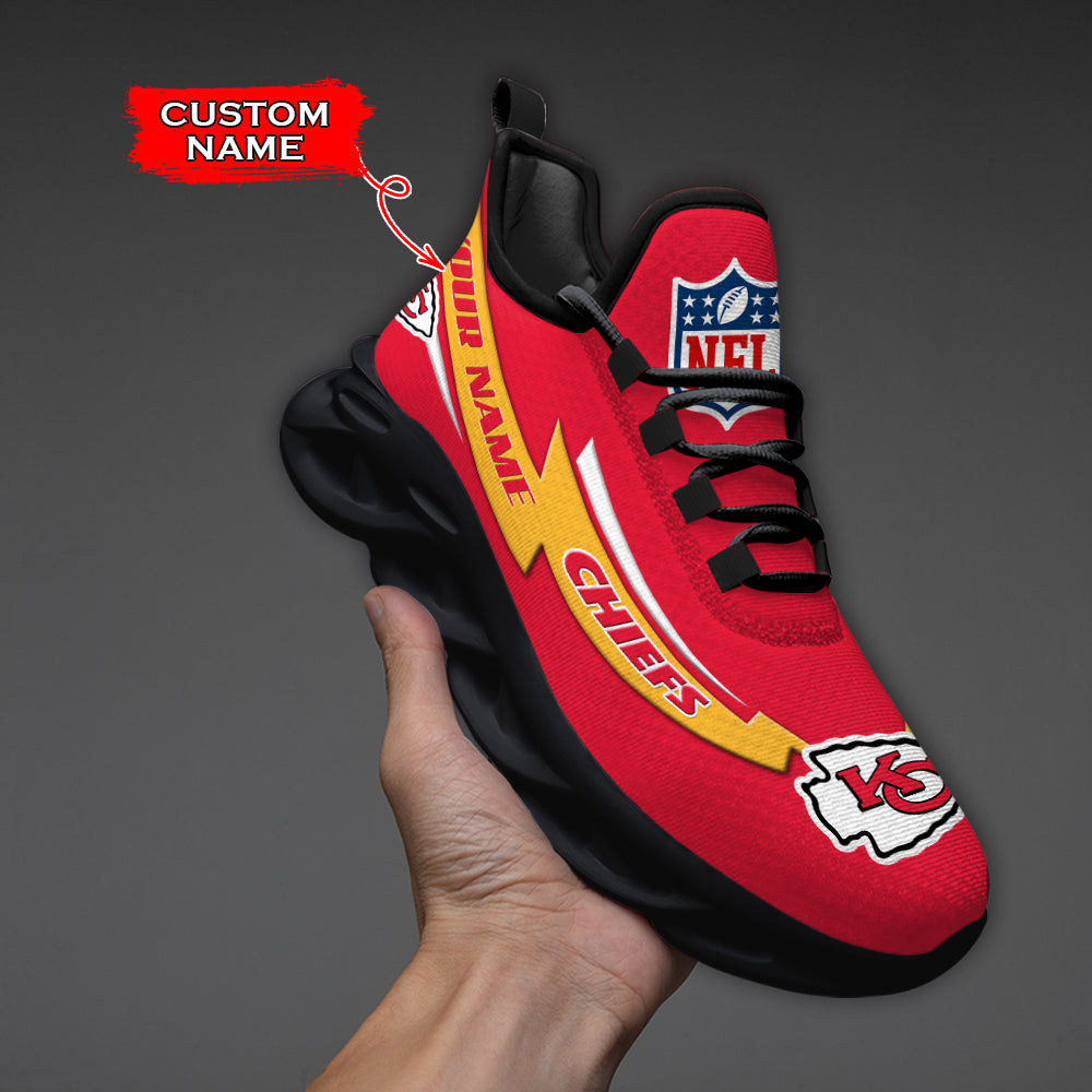 Personalized Kansas City Chiefs NFL Max Soul Shoes Sneakers for Men And Women – NFL Football Fan Shoes, Team Sneakers - Image 5