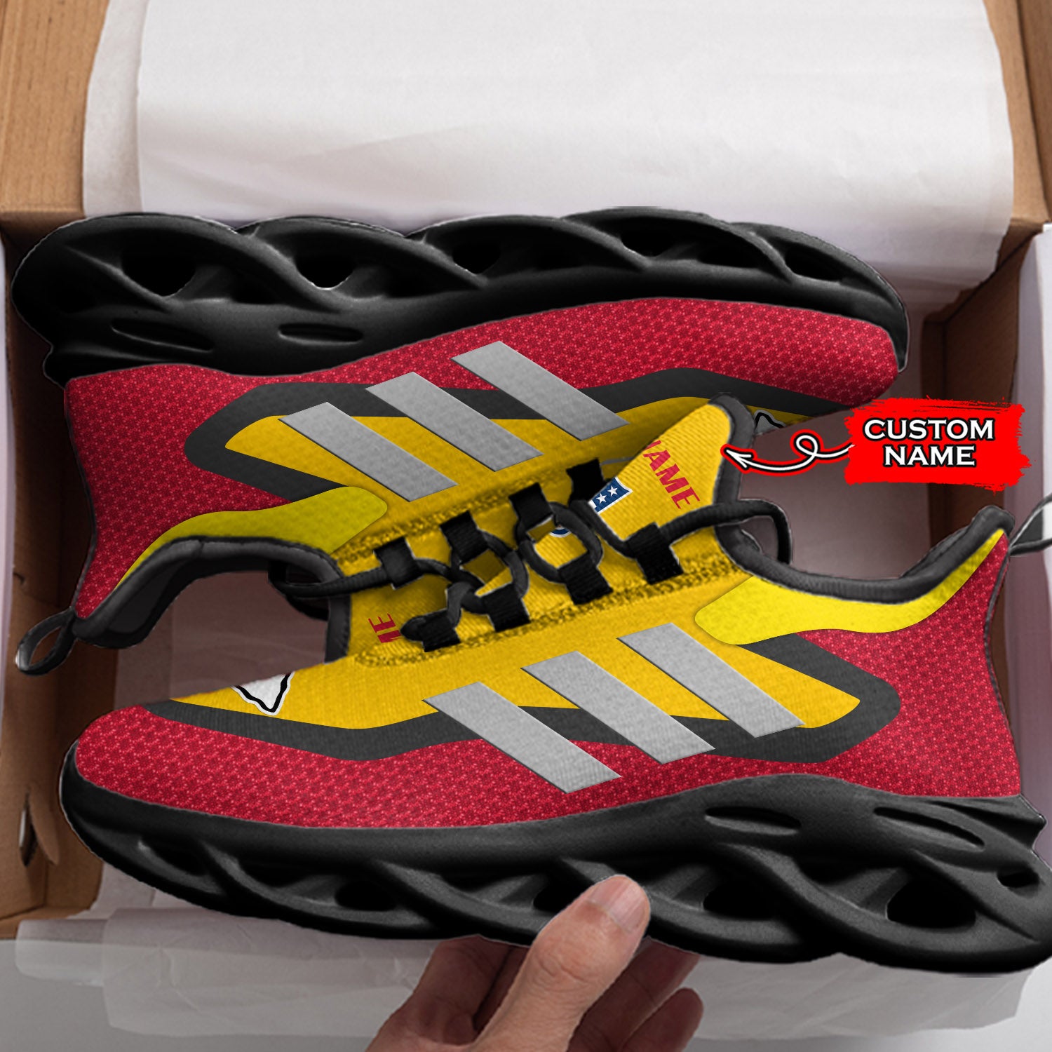 Personalized Kansas City Chiefs NFL Max Soul Shoes Sneakers for Men And Women – NFL Football Fan Shoes, Team Sneakers - Image 4