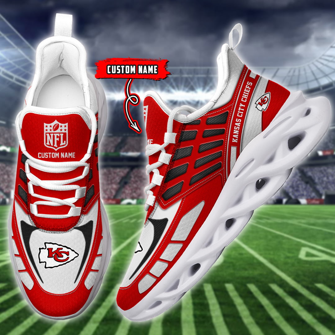 Personalized Kansas City Chiefs NFL Max Soul Shoes Sneakers for Men And Women – NFL Football Fan Shoes, Team Sneakers