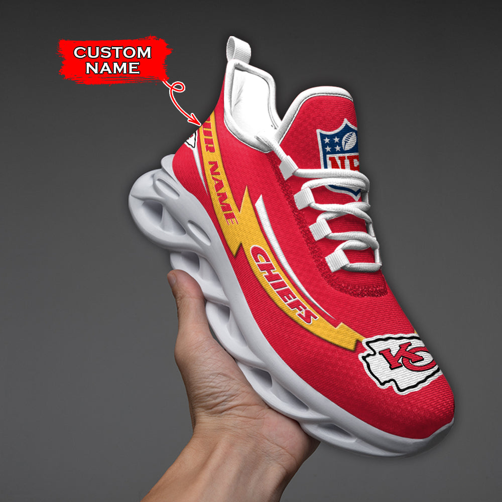 Personalized Kansas City Chiefs NFL Max Soul Shoes Sneakers for Men And Women – NFL Football Fan Shoes, Team Sneakers