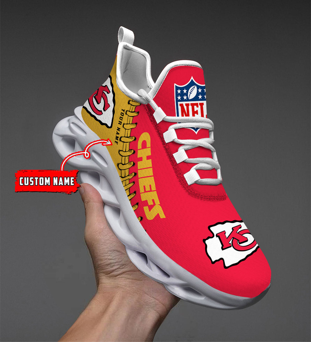 Personalized Kansas City Chiefs NFL Max Soul Shoes Sneakers for Men And Women – NFL Football Fan Shoes, Team Sneakers