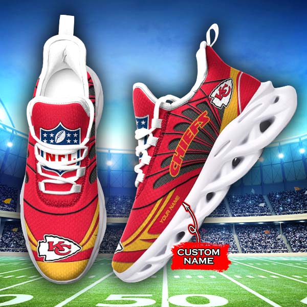 Personalized Kansas City Chiefs NFL Max Soul Shoes Sneakers for Men And Women – NFL Football Fan Shoes, Team Sneakers