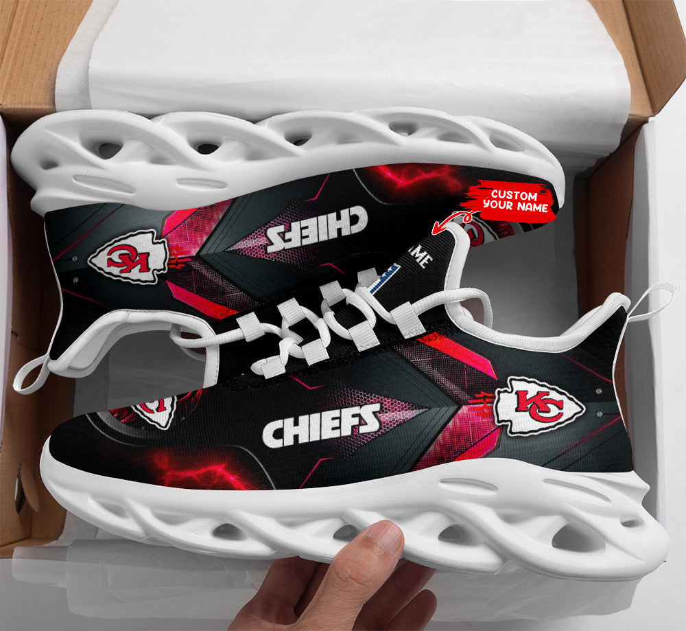 Personalized Kansas City Chiefs NFL Max Soul Shoes Sneakers for Men And Women – NFL Football Fan Shoes, Team Sneakers