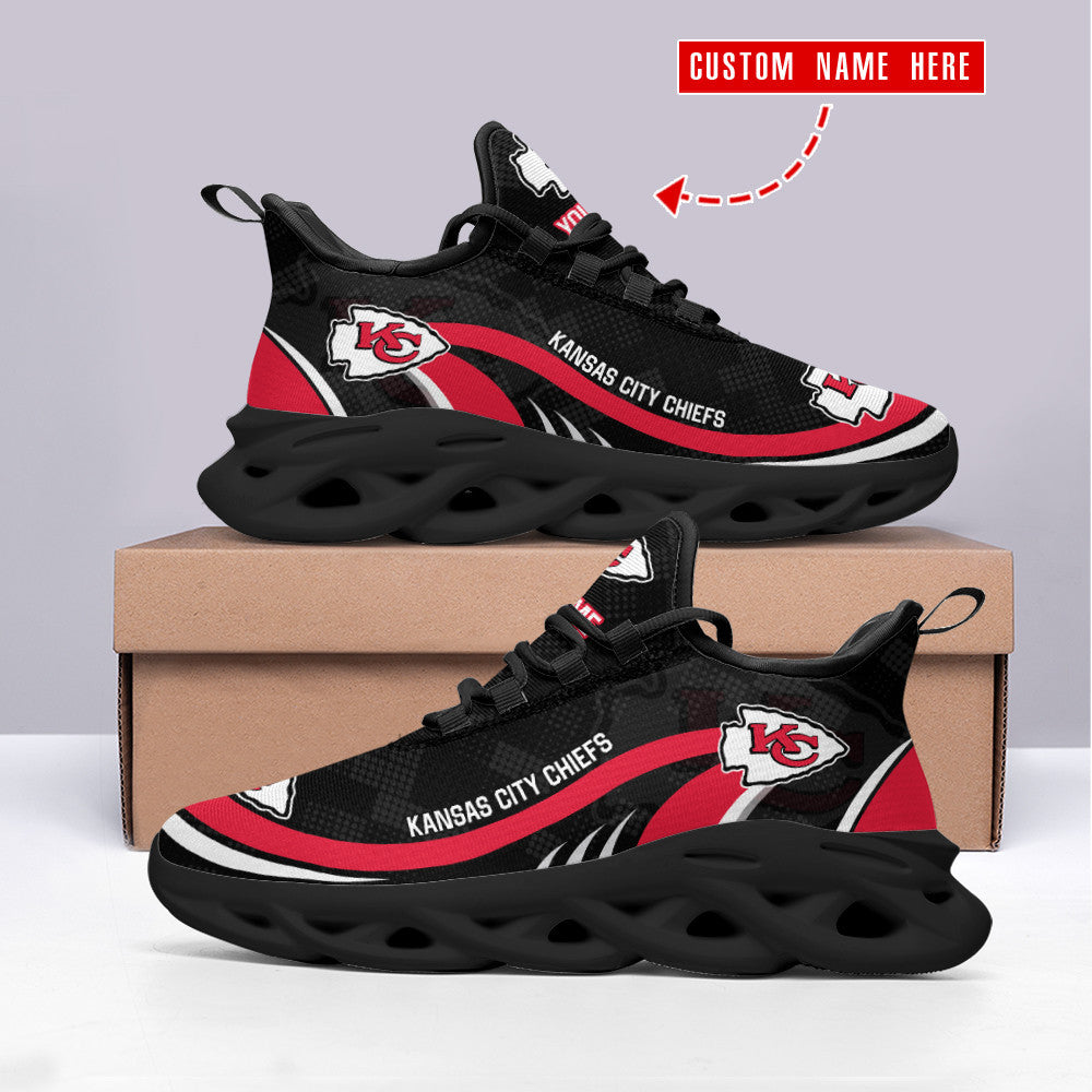 Personalized Kansas City Chiefs NFL Max Soul Shoes Sneakers for Men And Women – NFL Football Fan Shoes, Team Sneakers - Image 3