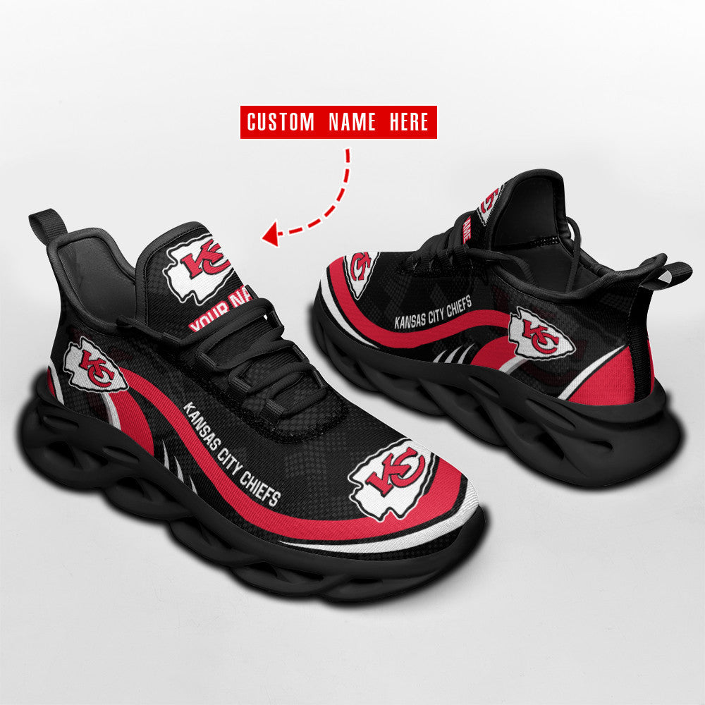 Personalized Kansas City Chiefs NFL Max Soul Shoes Sneakers for Men And Women – NFL Football Fan Shoes, Team Sneakers - Image 4