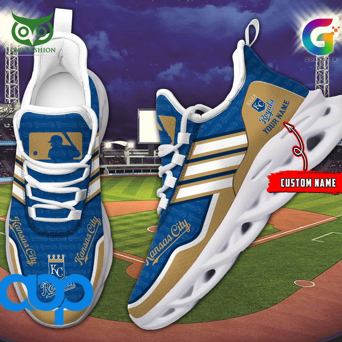 Personalized Kansas City Royals Max Soul Shoes Sneakers for Men And Women – MLB Baseball Fan Shoes, Team Sneakers