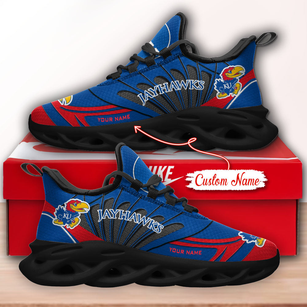Personalized Kansas Jayhawks NCAA Max Soul Shoes Sneakers for Men And Women – NCAA Fan Shoes, Team Sneakers