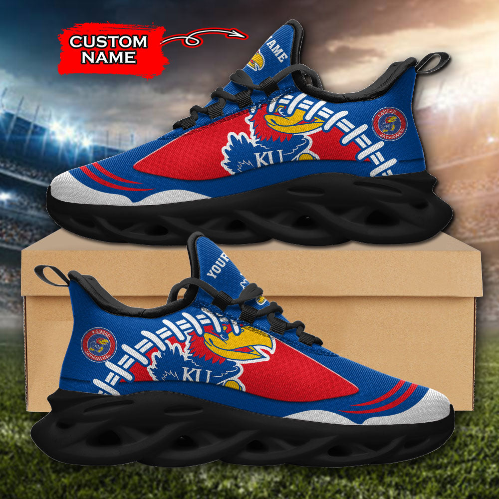 Personalized Kansas Jayhawks NCAA Max Soul Shoes Sneakers for Men And Women – NCAA Fan Shoes, Team Sneakers