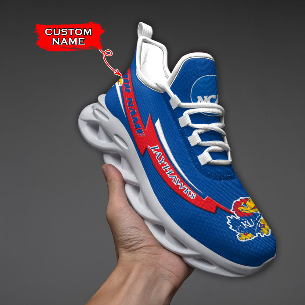 Personalized Kansas Jayhawks NCAA Max Soul Shoes Sneakers for Men And Women – NCAA Fan Shoes, Team Sneakers