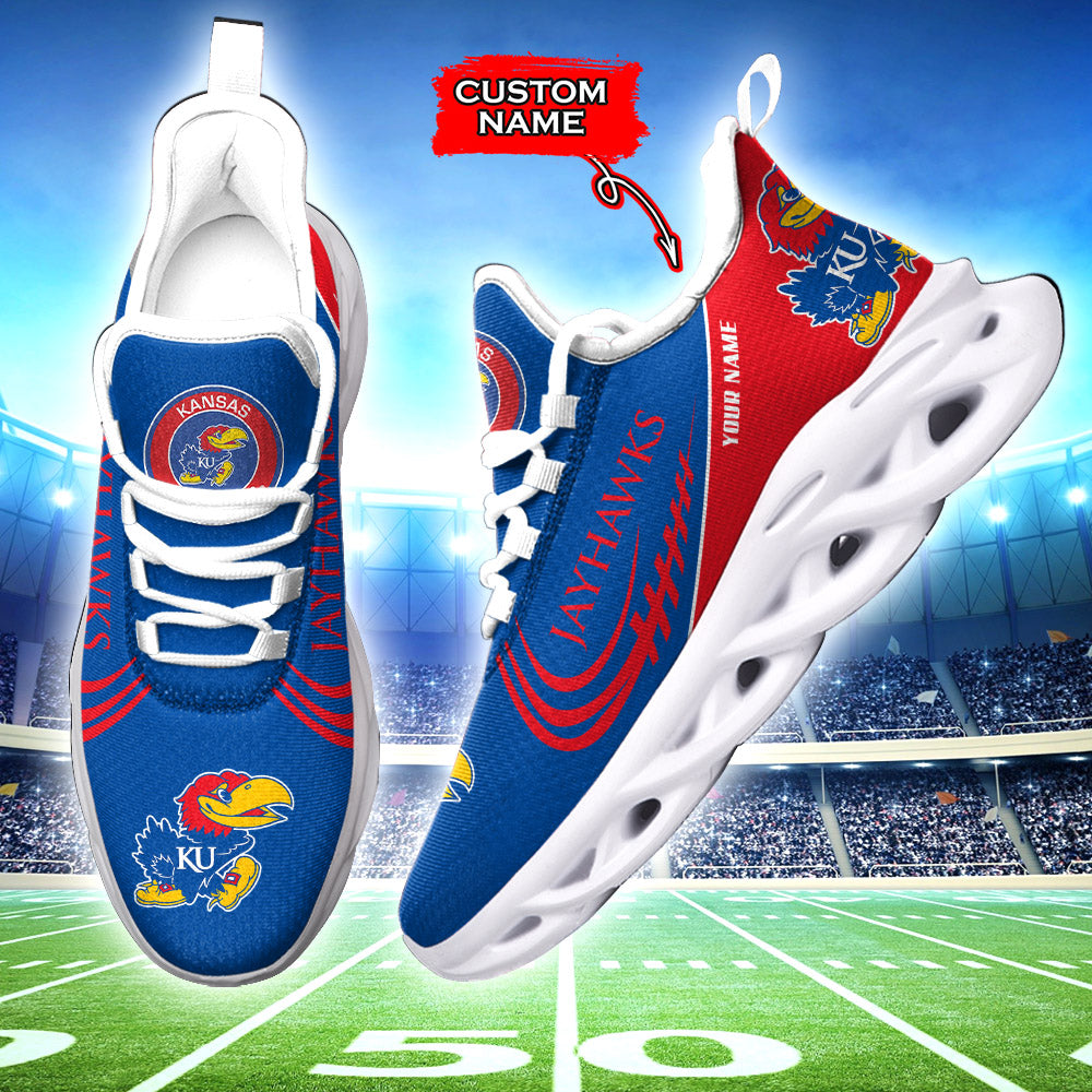 Personalized Kansas Jayhawks NCAA Max Soul Shoes Sneakers for Men And Women – NCAA Fan Shoes, Team Sneakers