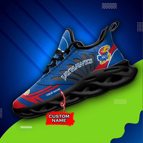 Personalized Kansas Jayhawks NCAA Max Soul Shoes Sneakers for Men And Women – NCAA Fan Shoes, Team Sneakers - Image 4