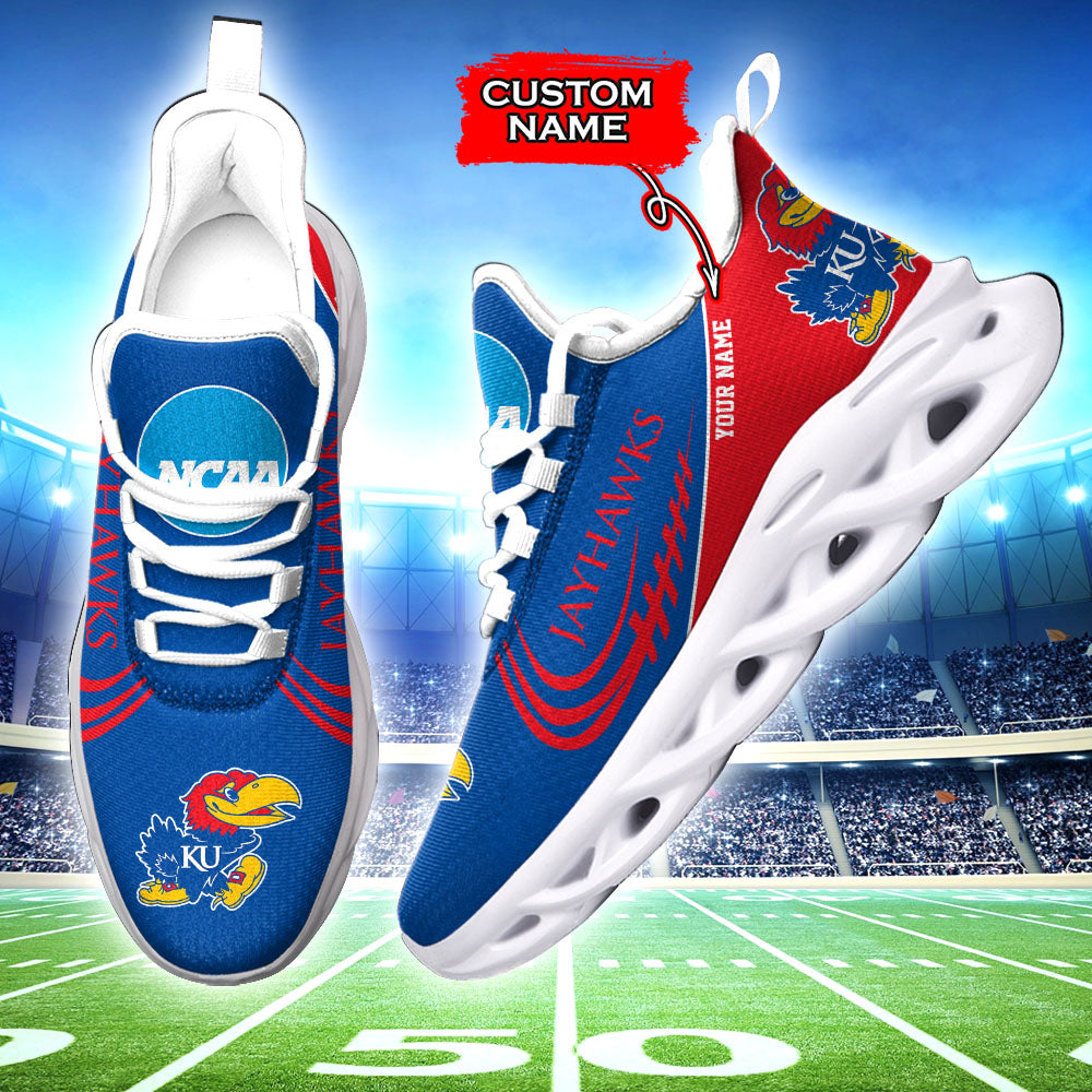 Personalized Kansas Jayhawks NCAA Max Soul Shoes Sneakers for Men And Women – NCAA Fan Shoes, Team Sneakers