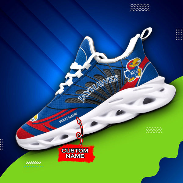 Personalized Kansas Jayhawks NCAA Max Soul Shoes Sneakers for Men And Women – NCAA Fan Shoes, Team Sneakers - Image 3