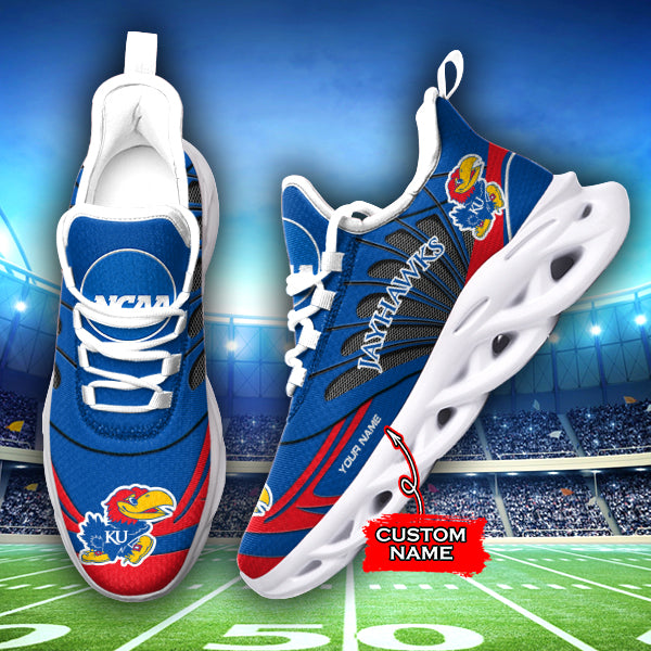 Personalized Kansas Jayhawks NCAA Max Soul Shoes Sneakers for Men And Women – NCAA Fan Shoes, Team Sneakers