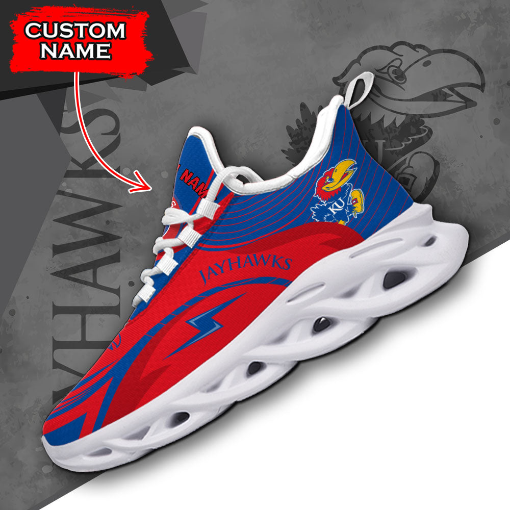 Personalized Kansas Jayhawks NCAA Max Soul Shoes Sneakers for Men And Women – NCAA Fan Shoes, Team Sneakers