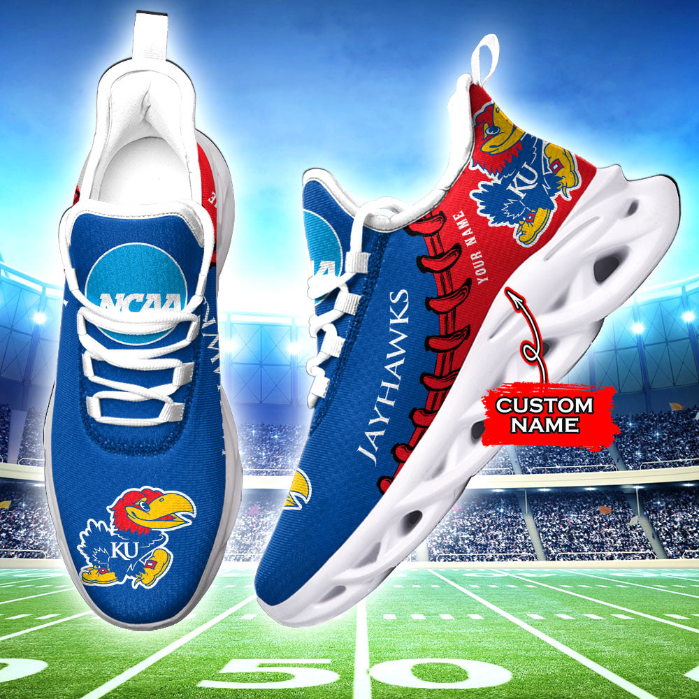 Personalized Kansas Jayhawks NCAA Max Soul Shoes Sneakers for Men And Women – NCAA Fan Shoes, Team Sneakers