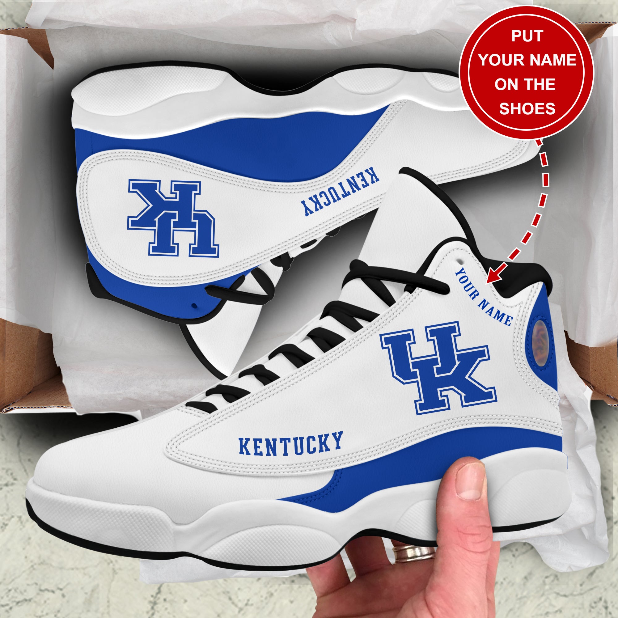 Personalized Kentucky JD13 Sneakers Shoes for Men & Women | Personalized Gift for Style Lovers