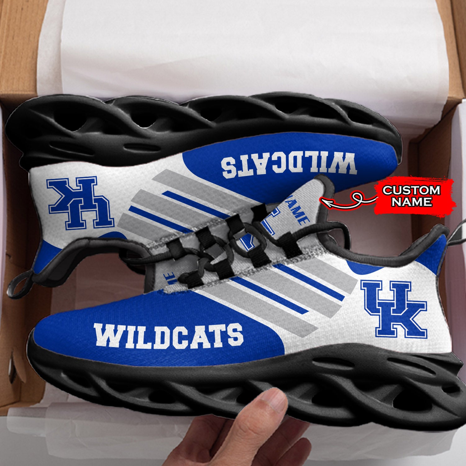 Personalized Kentucky Wildcats NCAA Max Soul Shoes Sneakers for Men And Women – NCAA Fan Shoes, Team Sneakers - Image 4