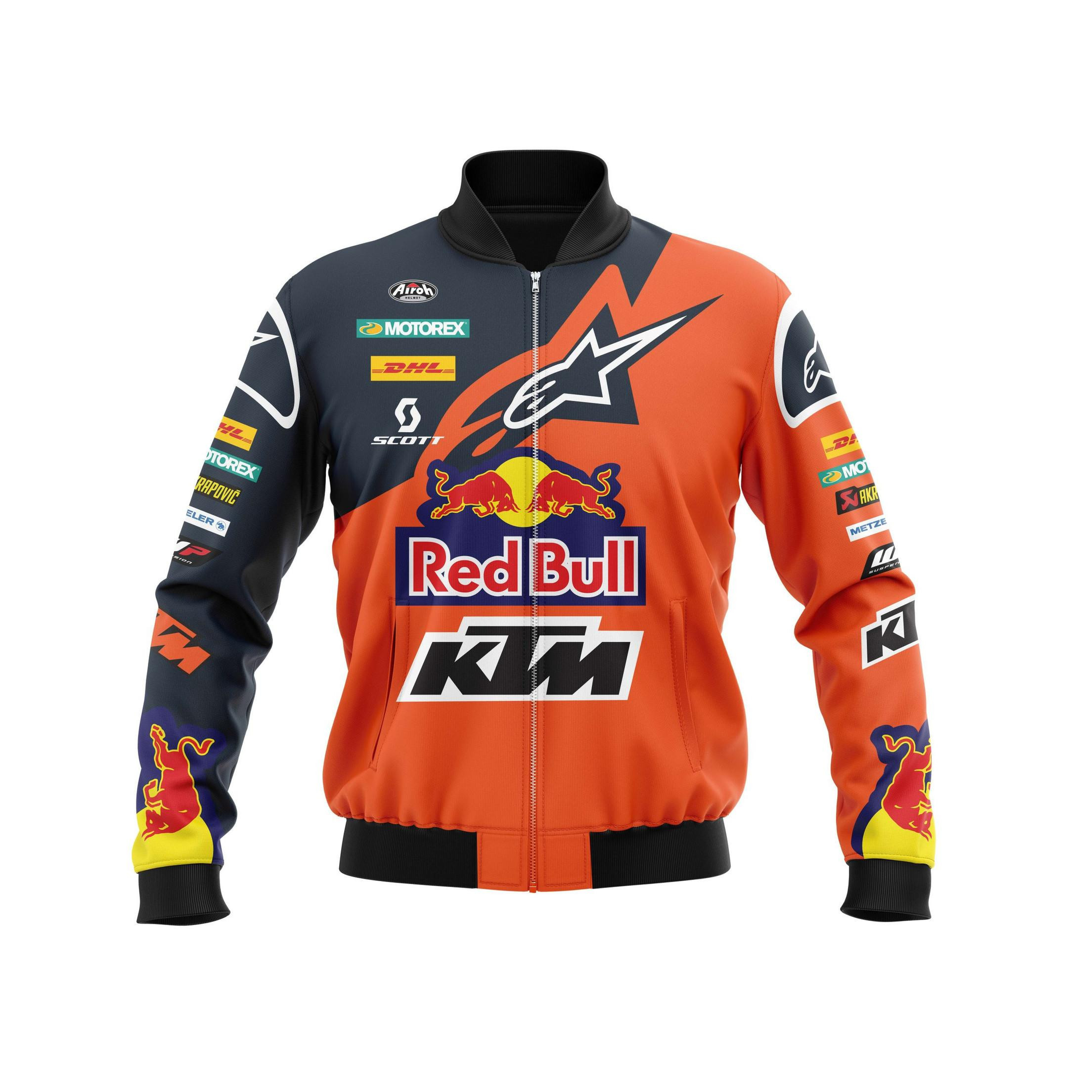 Personalized Ktm Redbull Bomber Jacket | Motorsport Racing Jacket for Men & Women | Racing Fan Gift