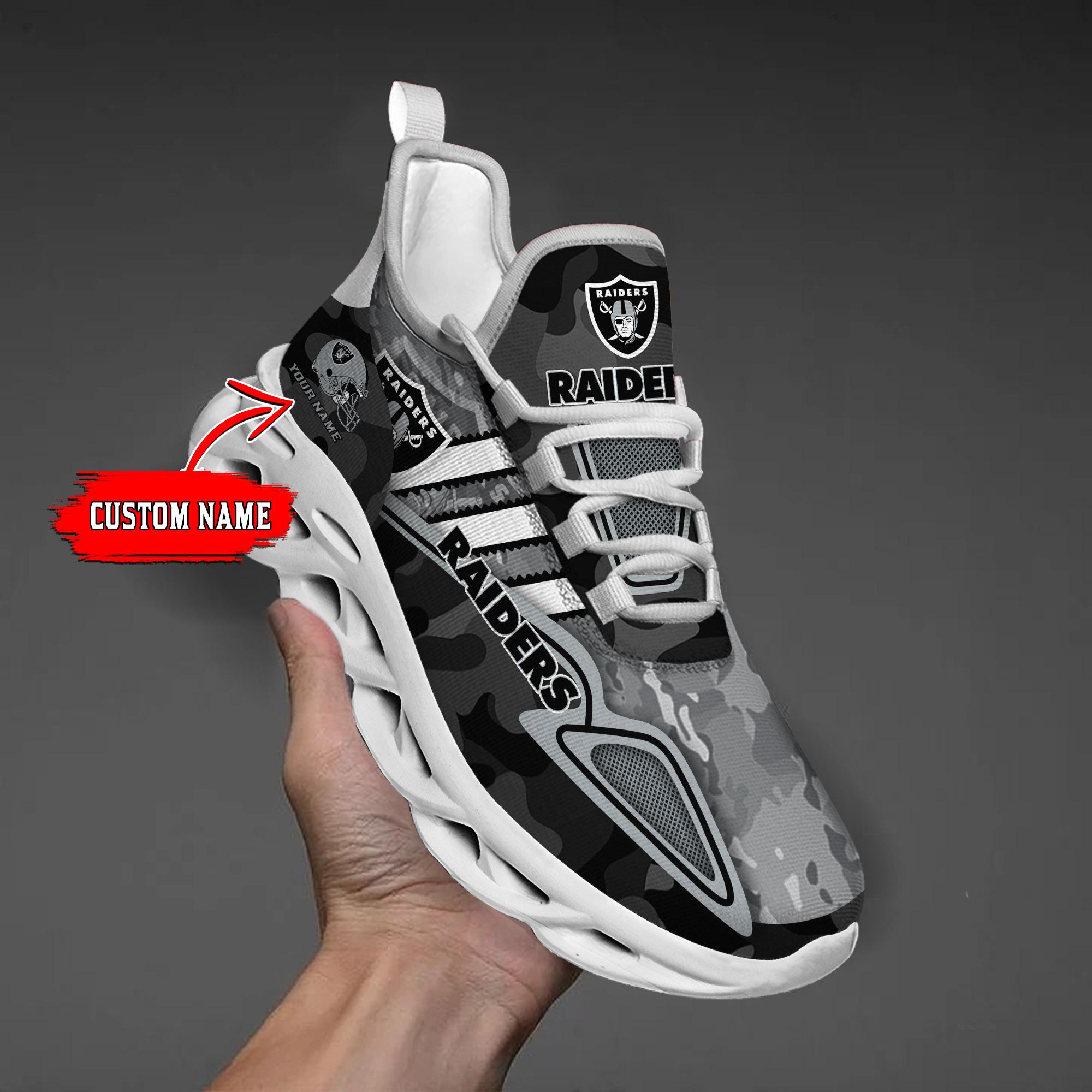 Personalized Las Vegas Raiders Max Soul Shoes Sneakers for Men And Women – NFL Football Fan Shoes, Team Sneakers - Image 7