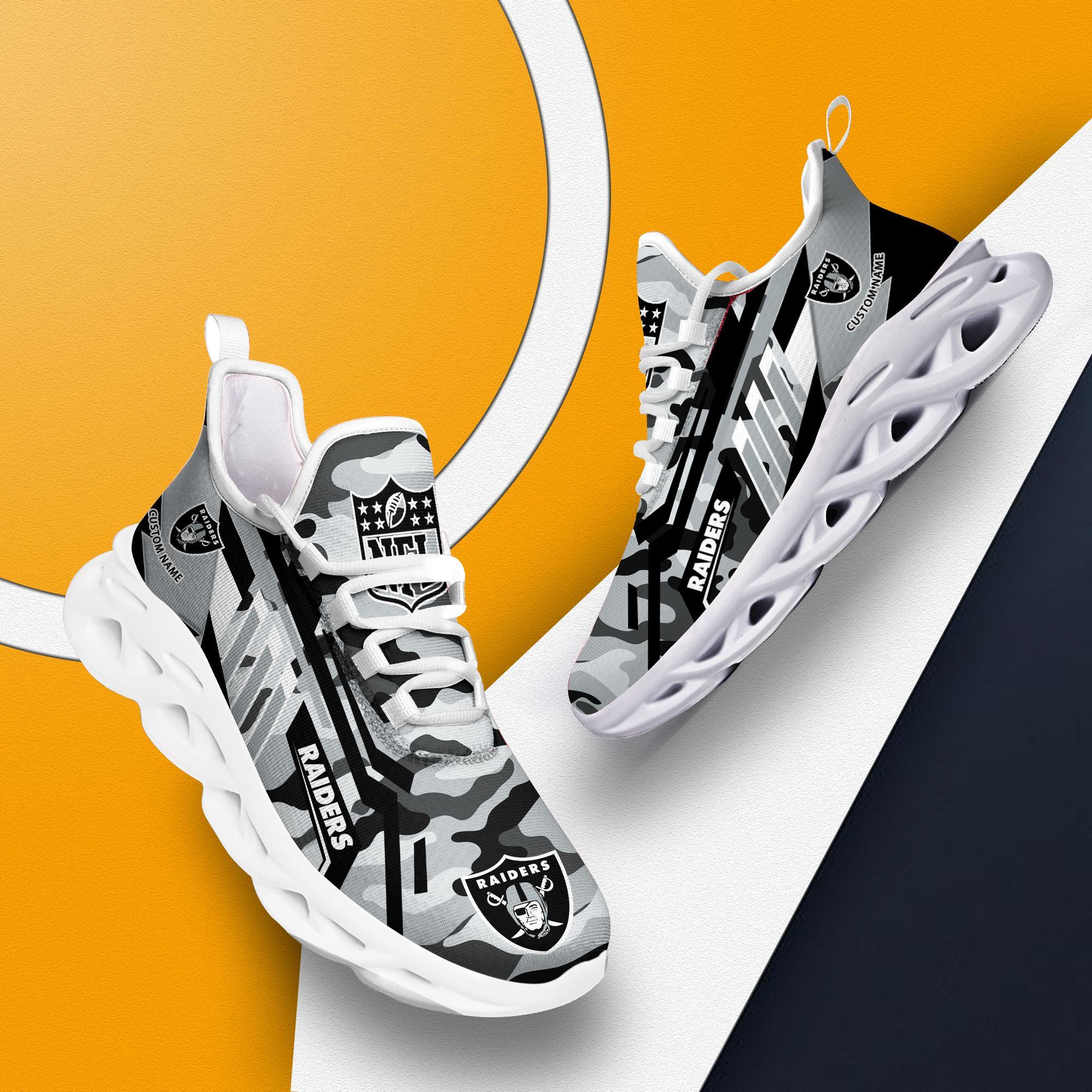 Personalized Las Vegas Raiders Max Soul Shoes Sneakers for Men And Women – NFL Football Fan Shoes, Team Sneakers - Image 7