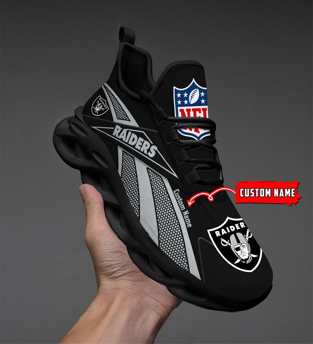 Personalized Las Vegas Raiders Max Soul Shoes Sneakers for Men And Women – NFL Football Fan Shoes, Team Sneakers